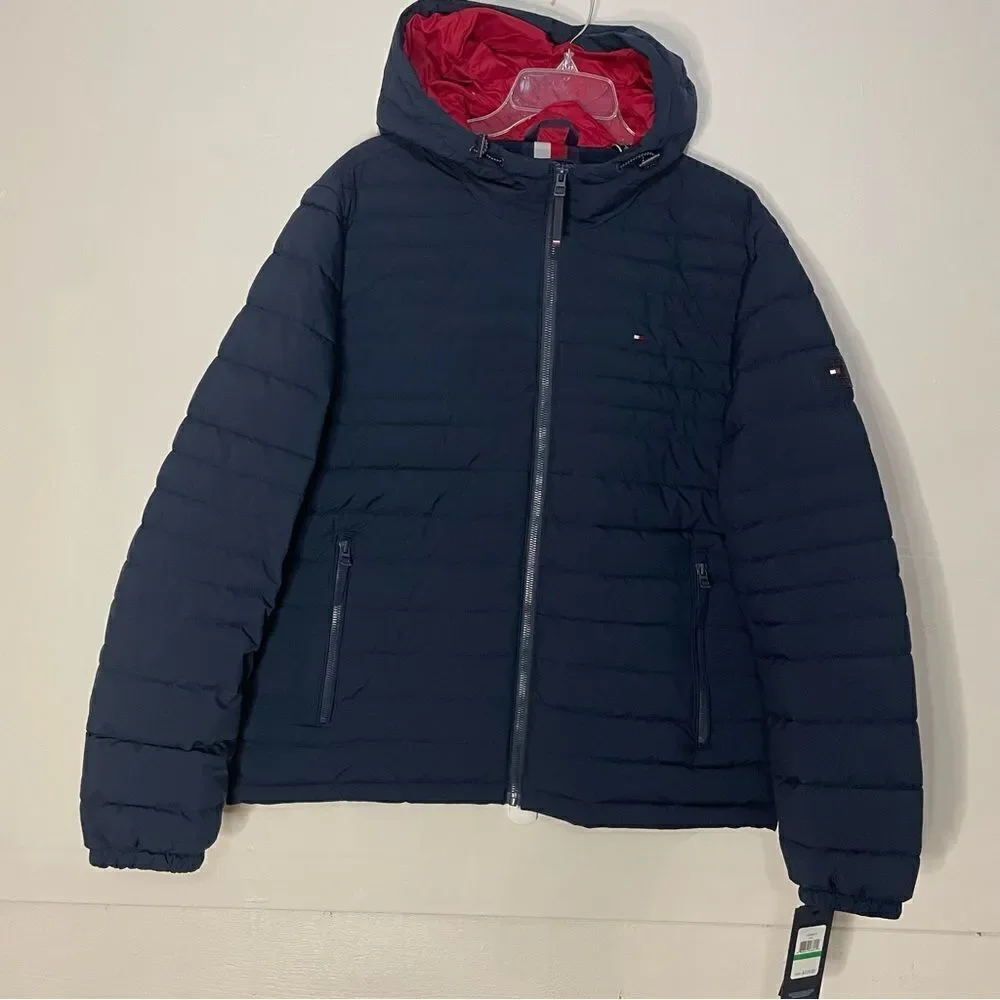 New! Tommy Hilfiger| Mens Jacket| Comfort Bi-Stretch|Lightweight insulation| Zip